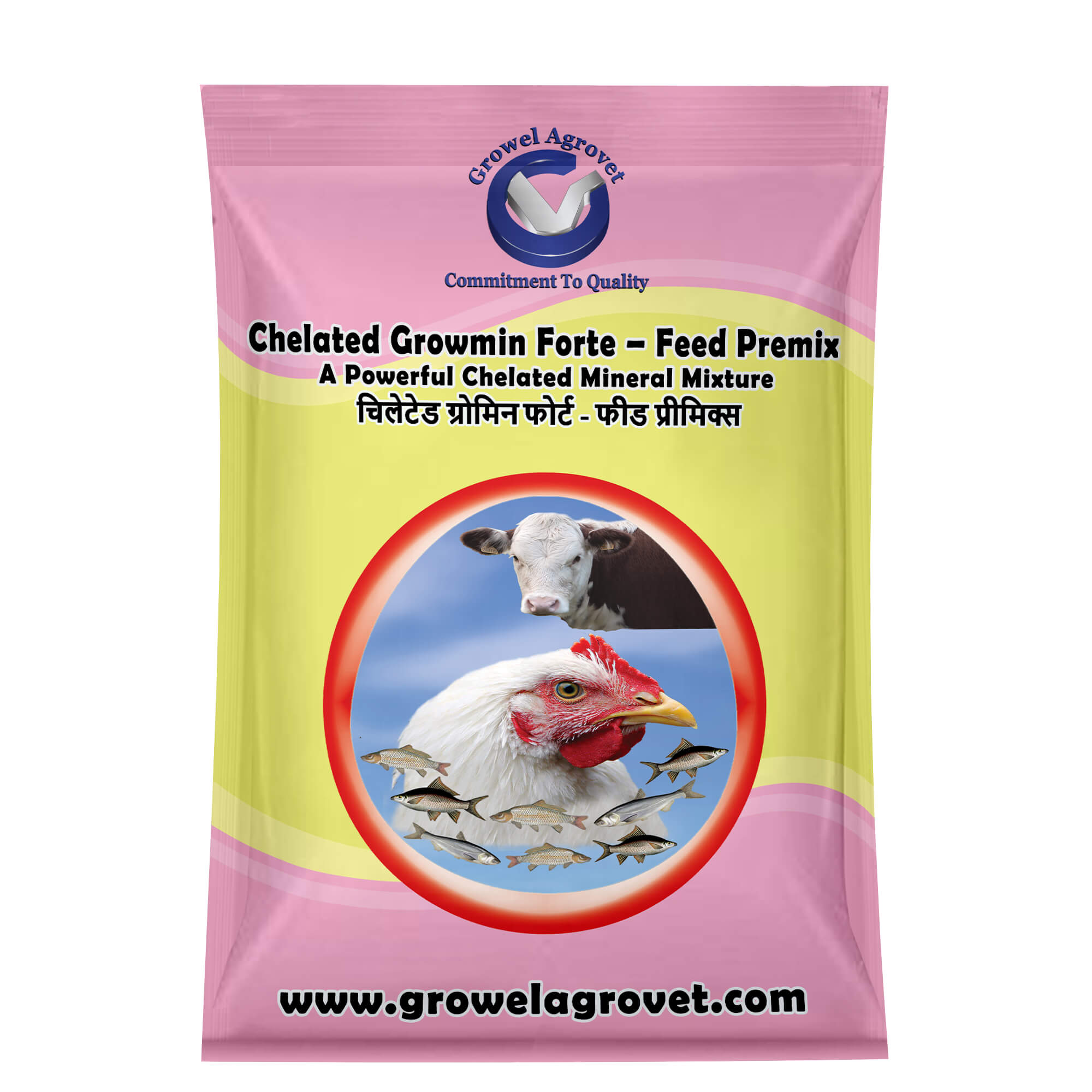 Chelated Minerals Mixture for Poultry Cattle and Aqua
